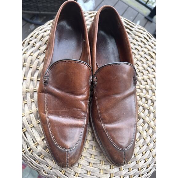 Allen Edmonds Steen Loafer Brown Leather Slip On Shoes Men\'s Size 11 B main image 7